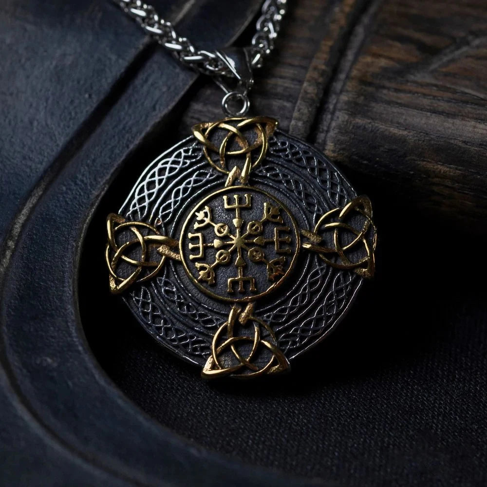 PENDRA Celtic Knot Steel Necklace