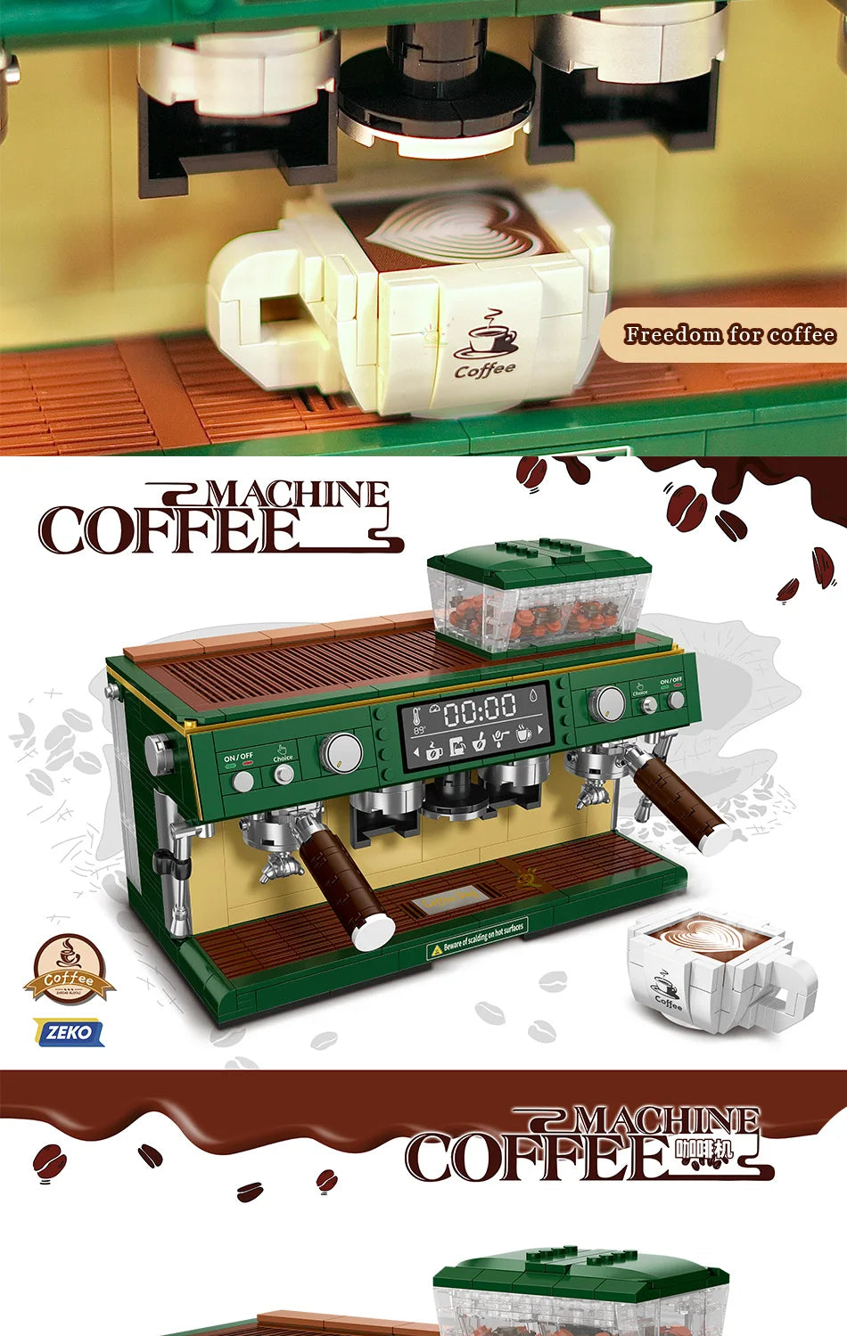 PENDRA Coffee Machine Micro Building Set