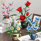 PENDRA Orchid Rose Floral Building Set