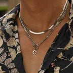 PENDRA Alphabet Letter Chain Necklace