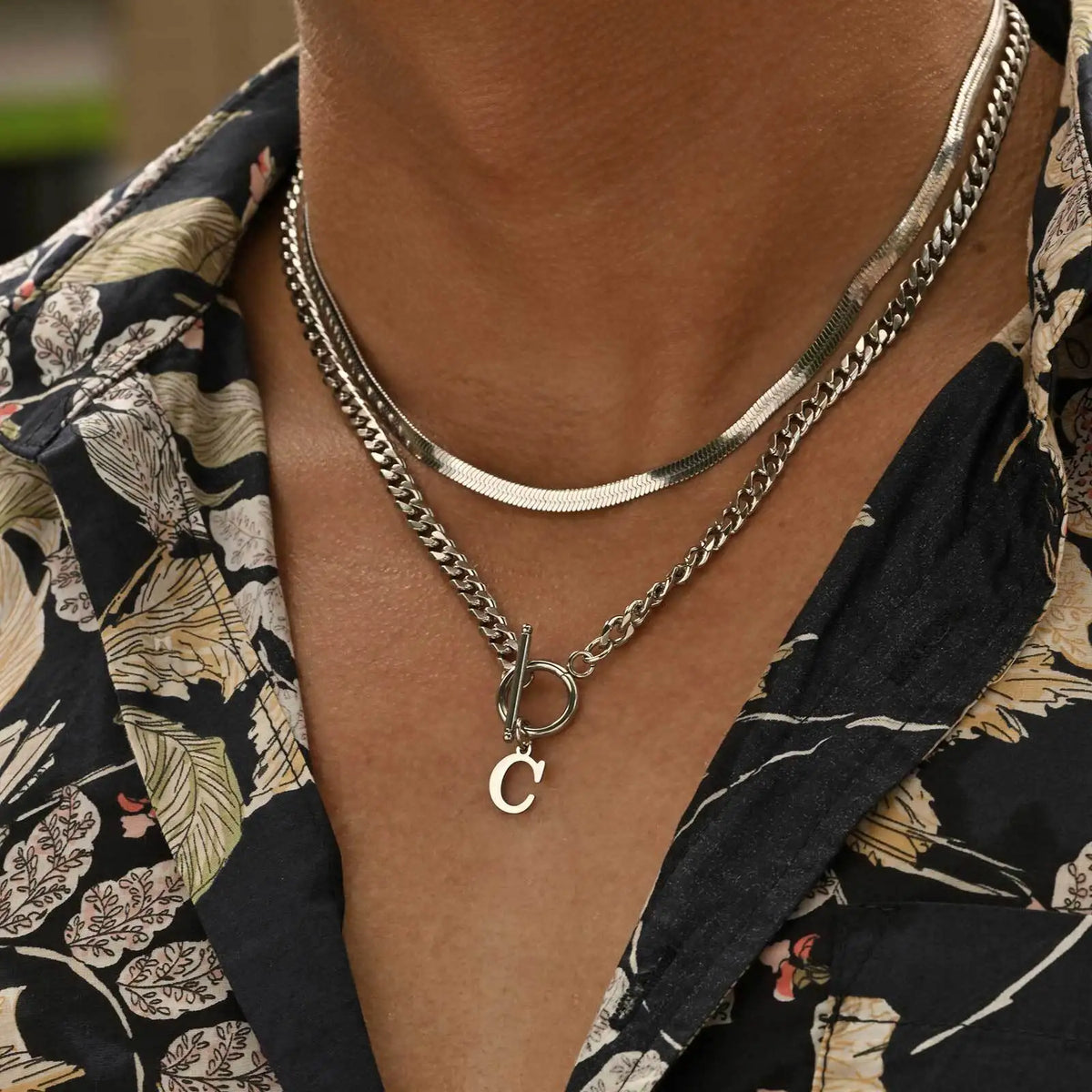 PENDRA Alphabet Letter Chain Necklace
