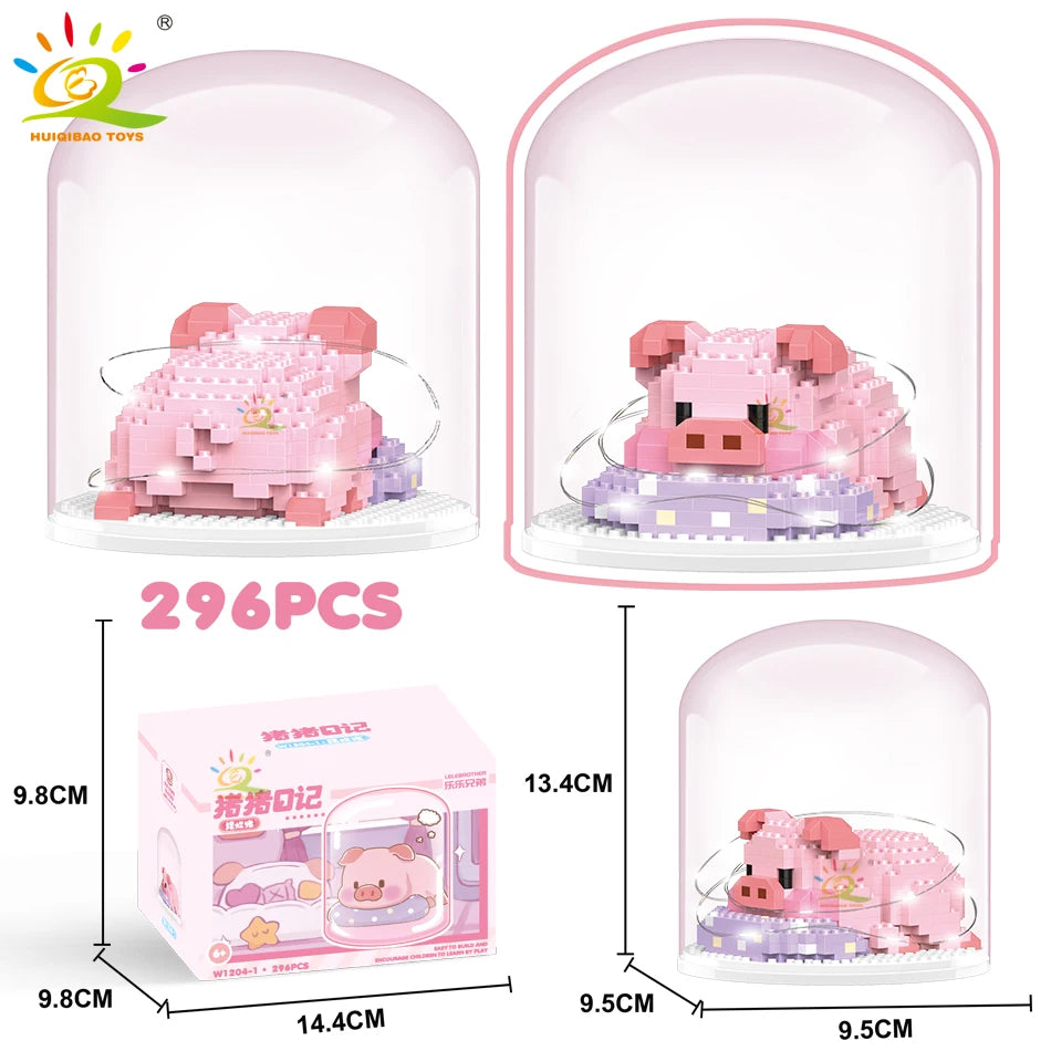 PENDRA Cute Pig Micro Building Set