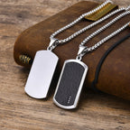 PENDRA Dog Square Dog Tag Necklace