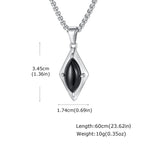 PENDRA Stone Geometry Pendant Necklace