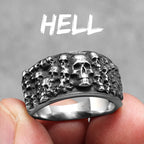 PENDRA Punk Gothic Skull Ring