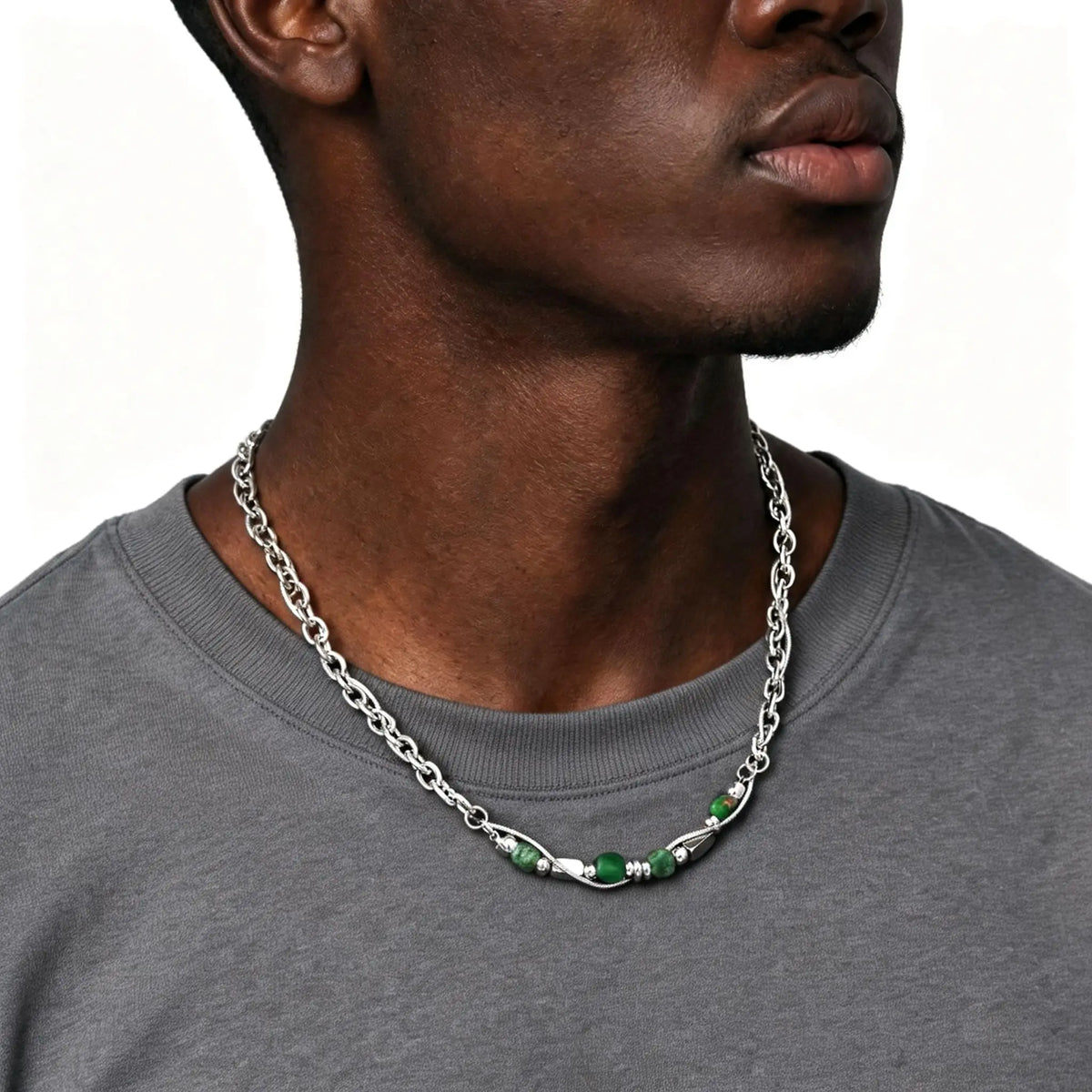 PENDRA Stone Natural Chain Necklace