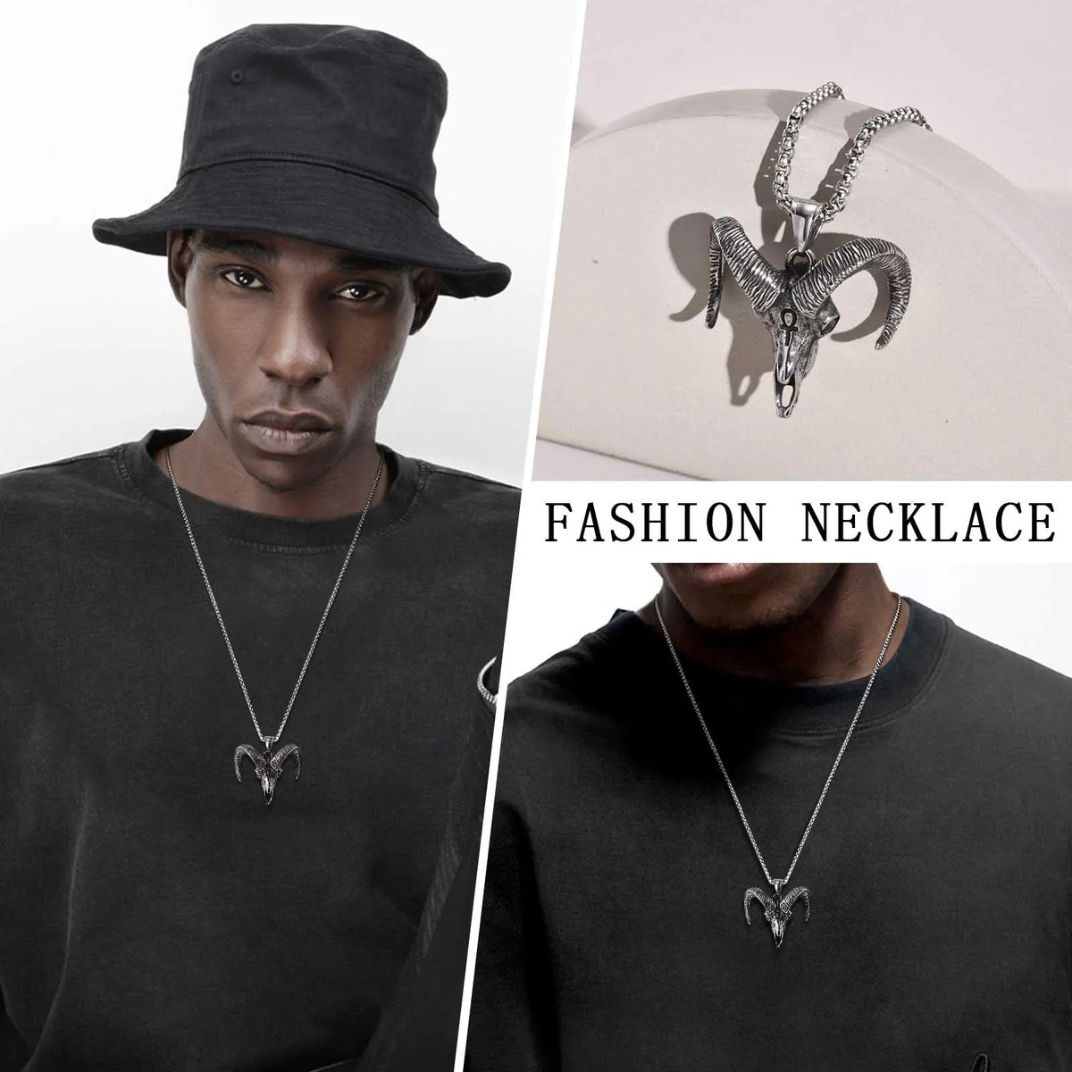 PENDRA Devil Skull Pendant Necklace