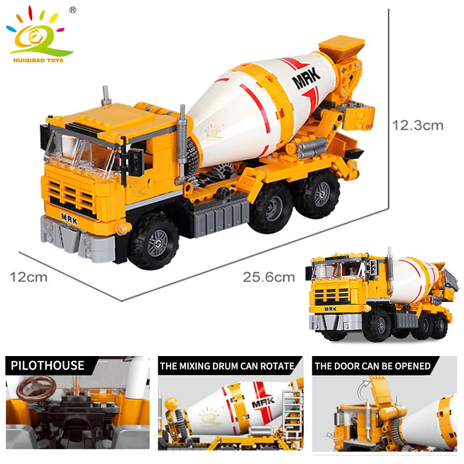 PENDRA Engineering Vehicle Excavator Building Set