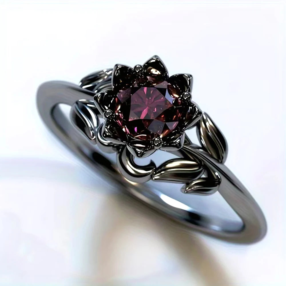 PENDRA Flower Red Ring