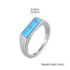 PENDRA Turquoise Dad Steel Ring