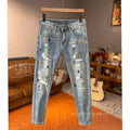 PENDRA Korean Cargo Paint Jeans