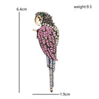 PENDRA Vintage Parrot Bird Brooch
