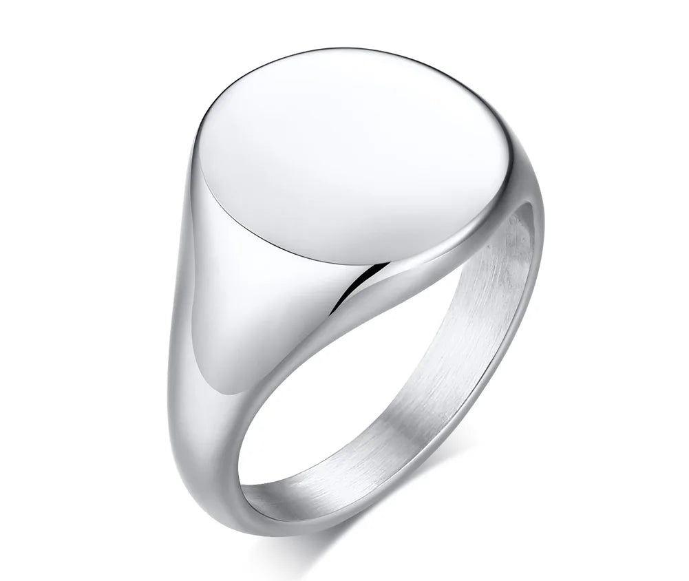 PENDRA Personalized Initials Letter Steel Ring