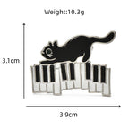 PENDRA Enamel Naughty Cat Brooch