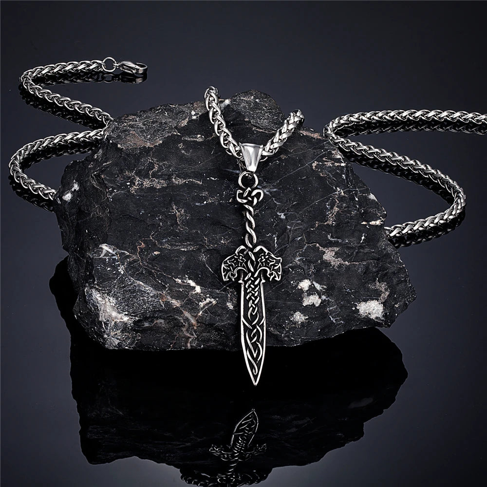 PENDRA Celtic Knot Punk Necklace