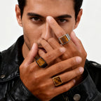 PENDRA Kaelith Tiger Eye Ring