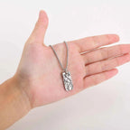 Vintage Fold Geometric Necklace for Men Boys,Stainless Steel Rectangular Pendant,Punk Jewelry Gift