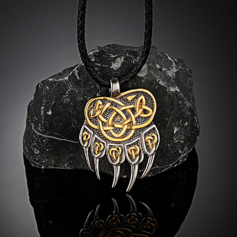 PENDRA Bear Claw Norse Necklace