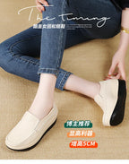 PENDRA Leather Sports Platform Shoes