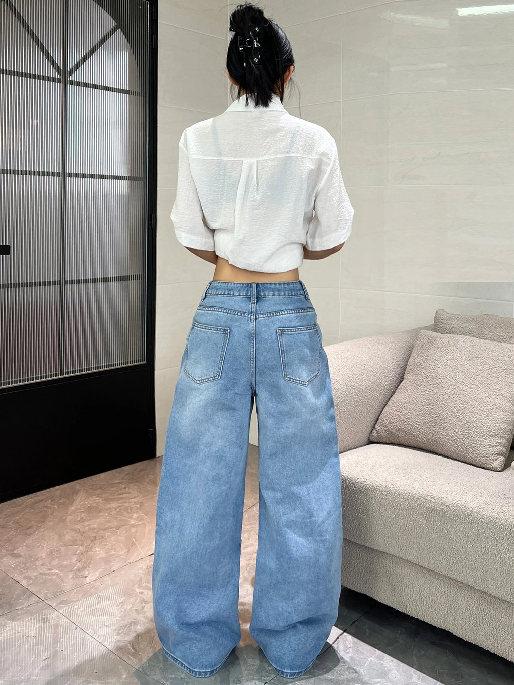 PENDRA American Colorful Floral Jeans