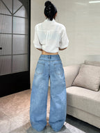 PENDRA American Colorful Floral Jeans