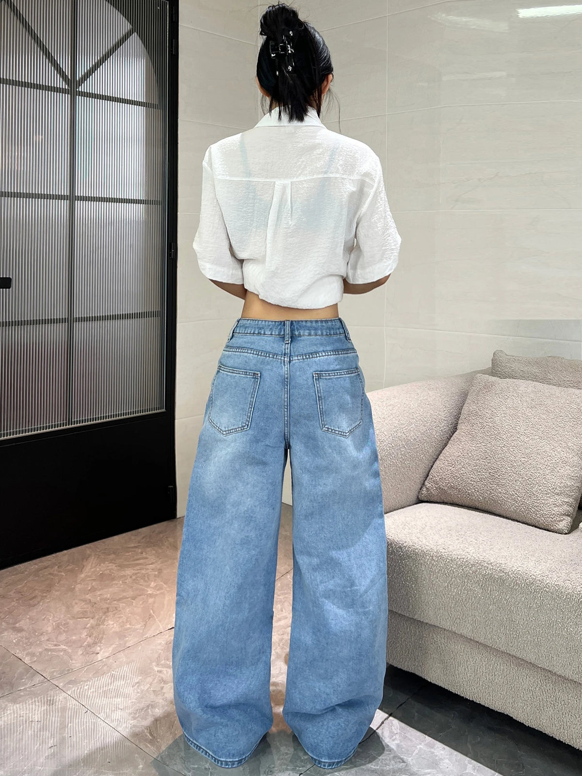 PENDRA American Colorful Floral Jeans