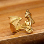 PENDRA Batgoth 316L Stainless Steel Gothic Bat Ring