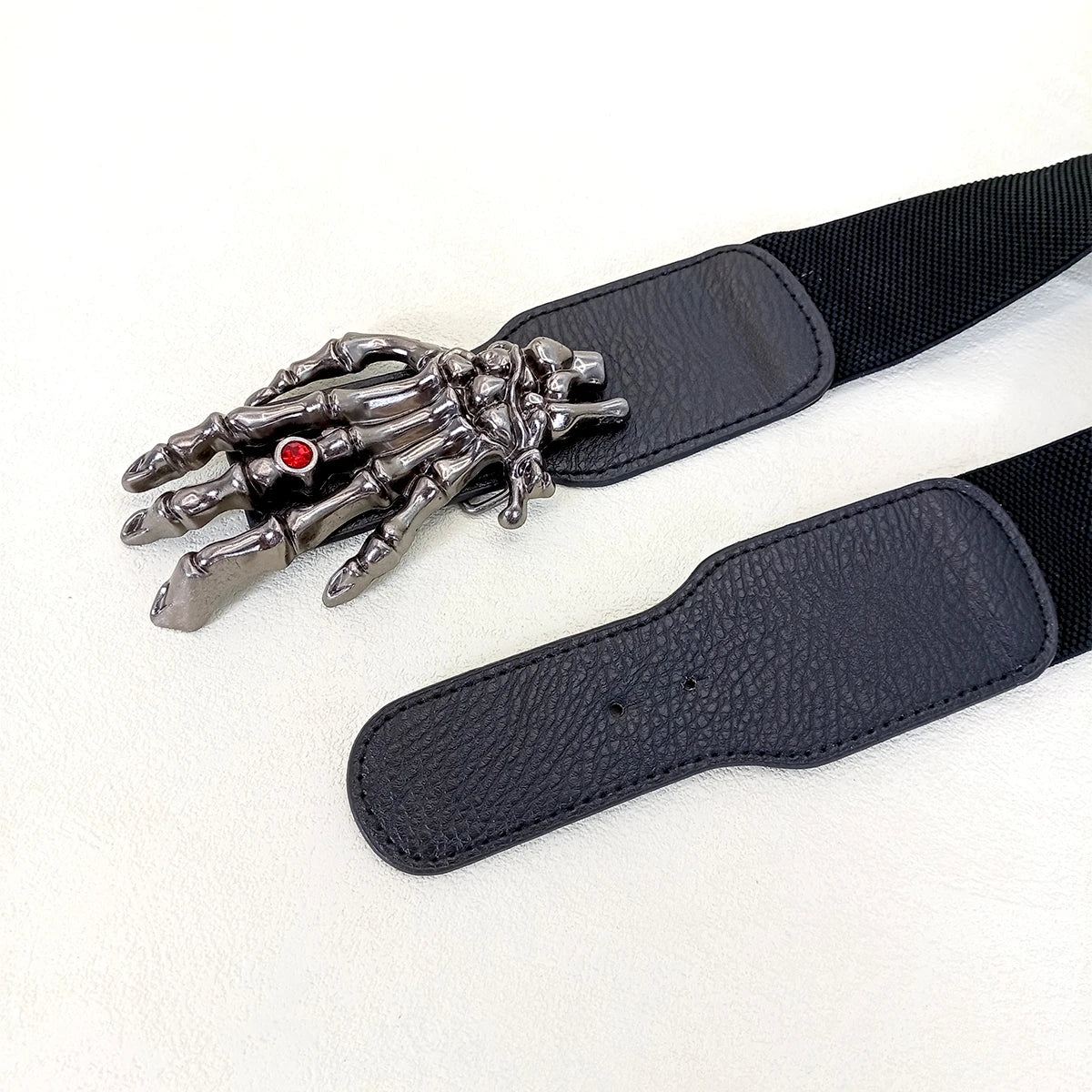 PENDRA Seraelle Skull Designer Wide Corset Belt