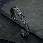 Classic Animal Viking Double Tiger Head Adjustable 316L Stainless Steel Men's Bracelet Fashion Amulet Jewelry Gifts Dropshipping