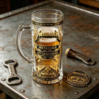 METALLICA metal band 45th anniversary, black gold three-dimensional relief craft rock commemorative collection glass beer cup,