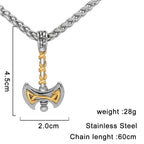 PENDRA Rune Gold Pendant Necklace
