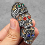 316L Stainless Steel Skull Gothic Religious Cross Man Men Rings Punk Rock Gothic For Biker Male Boy Jewelry Accessories Gift