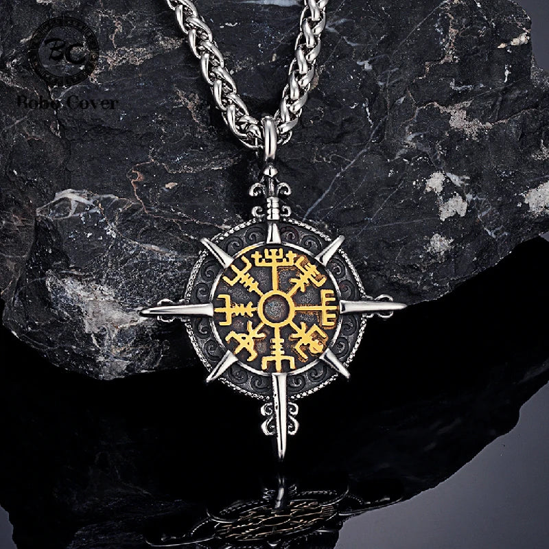 PENDRA Rune Gold Norse Necklace