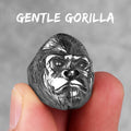 Stainless Steel Men Rings Gorilla Monkey Punk Hip Hop Cool Personality for Male Boyfriend Jewelry Creativity Gift Wholesale