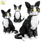 PENDRA Tabby Cat Black Building Set