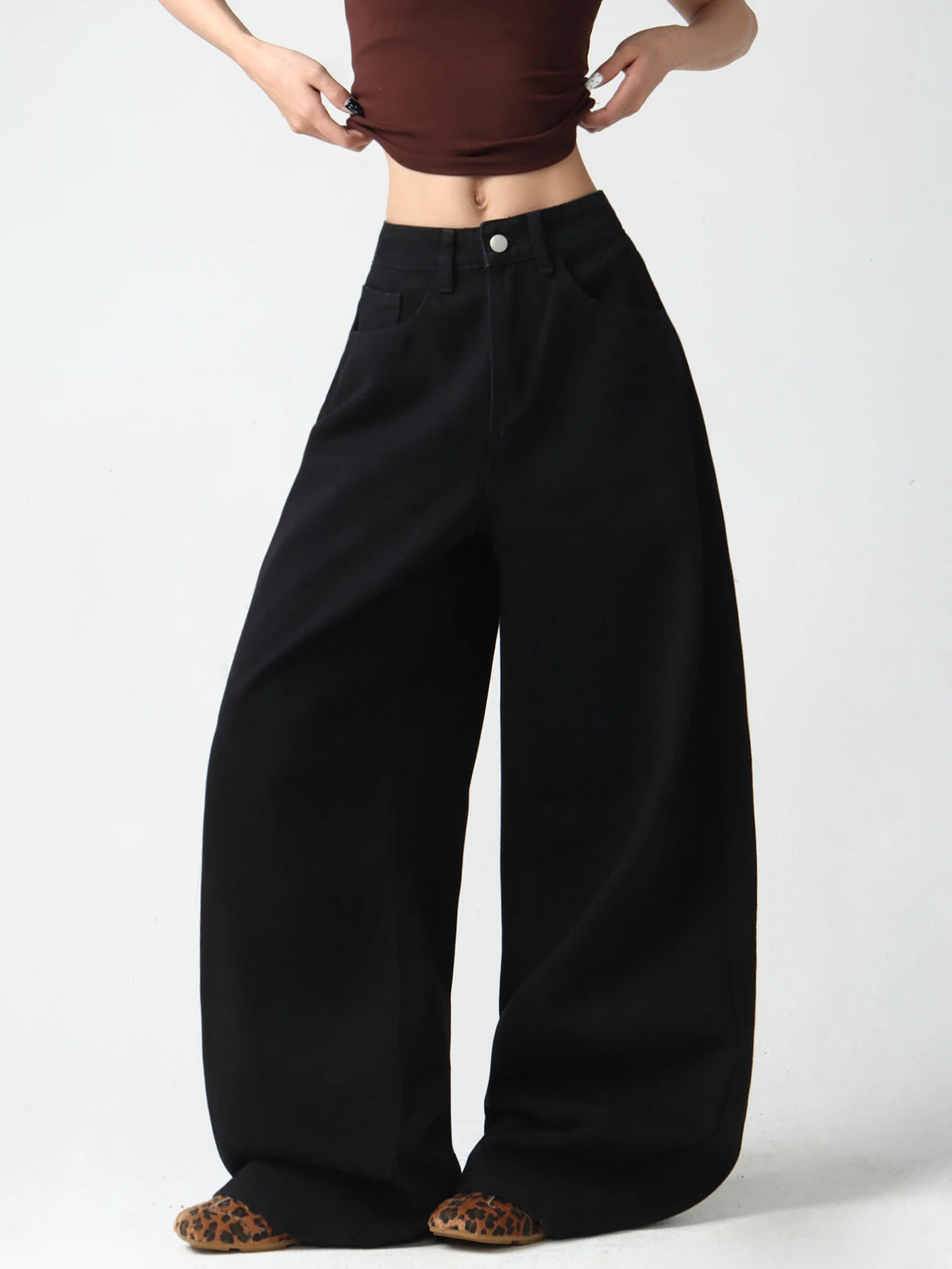 PENDRA Black Waist Going Jeans