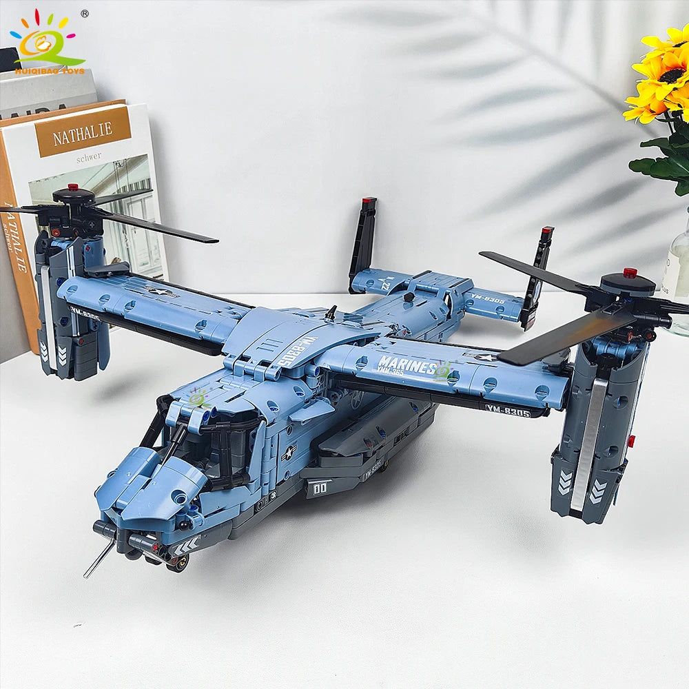 PENDRA Tiltrotor Aircraft Helicopter Building Set