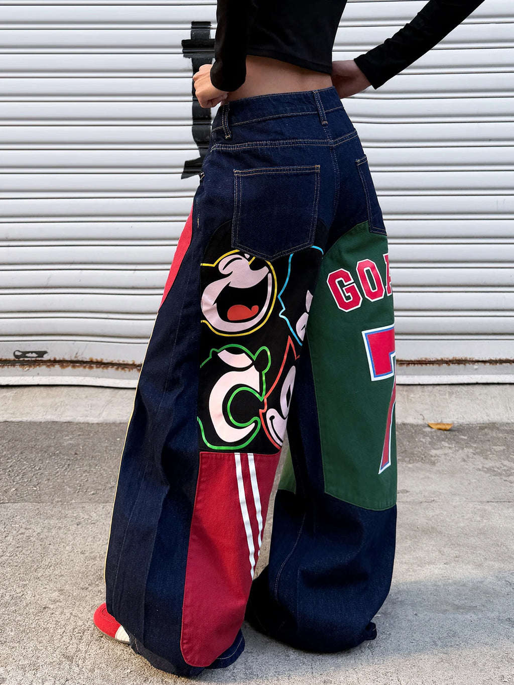 PENDRA American Alphanumeric Cartoon Jeans