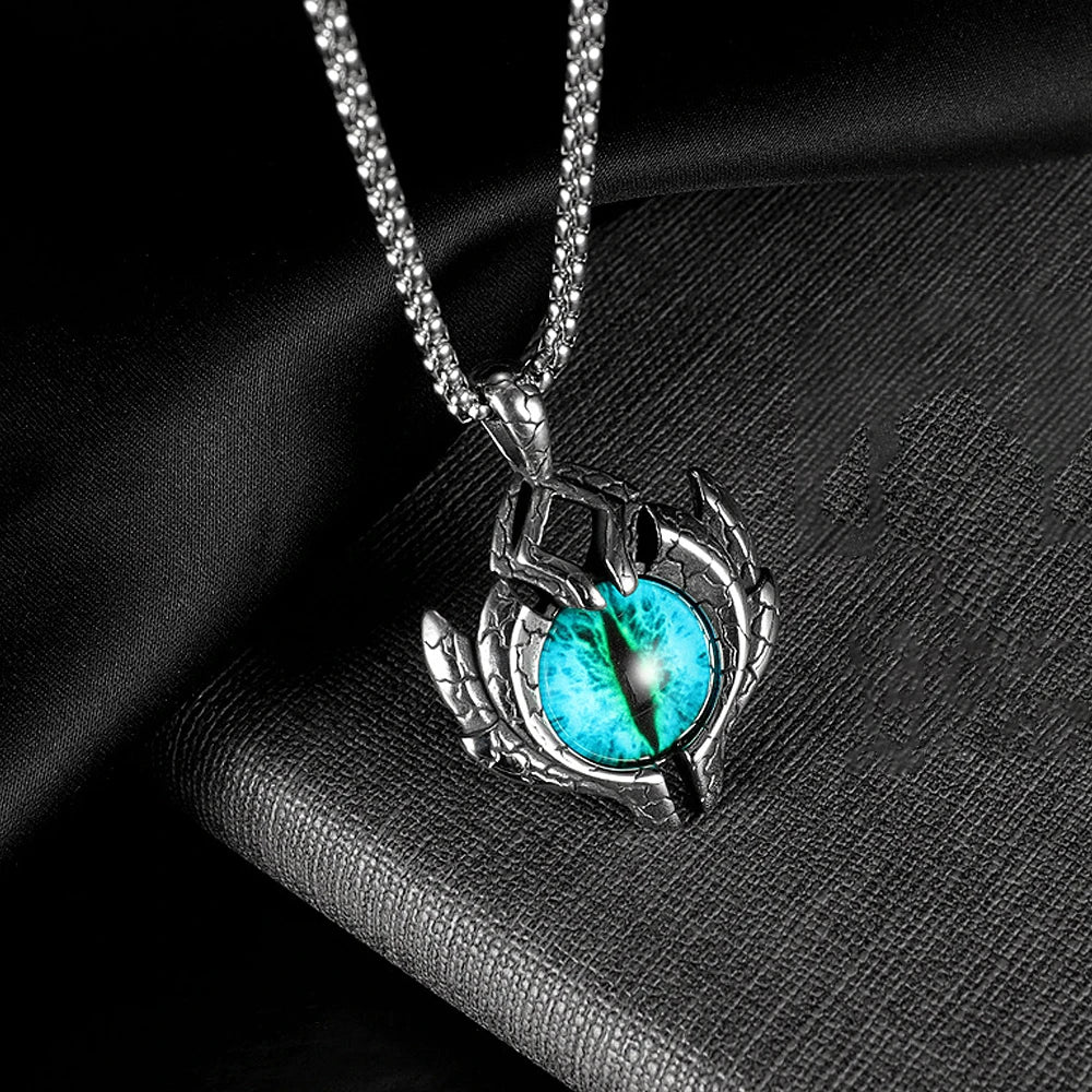 PENDRA Demoneye 316L Stainless Steel Demon Eye Pendant