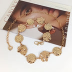 PENDRA Herayne Metal Gold Elegant Waist Chain Belt