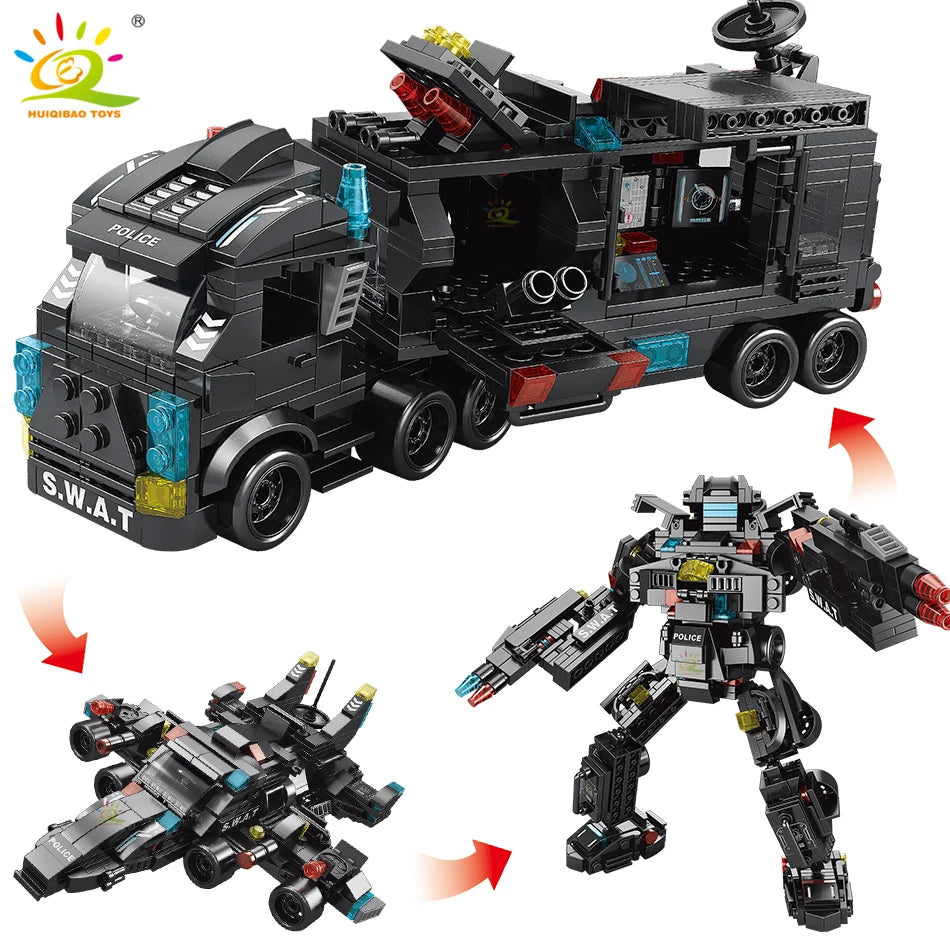 PENDRA 8in1 SWAT Police Building Set