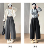 PENDRA Wide Leg Waist Straight Pants