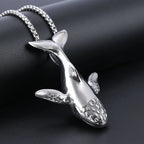 PENDRA Whaletail Stainless Steel Whale Pendant