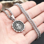 PENDRA Benedictus Stainless Steel Saint Benedict Pendant