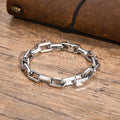 Mprainbow Mens 9.2MM Chunky Paperclip Chain Bracelets, Waterproof Stainless Steel Link Chain Wristband,Birthday Party Gifts