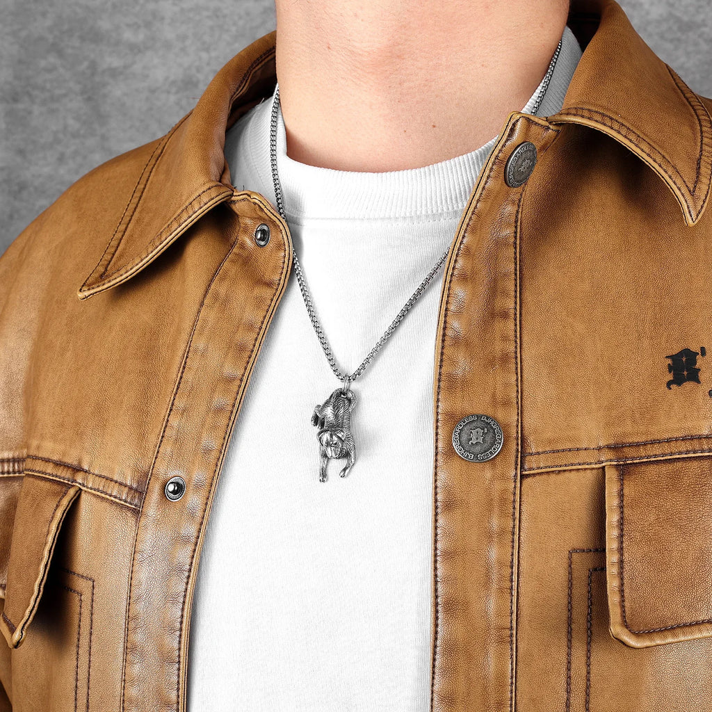 3D Labrador Dog Men Necklaces Stainless Steel Pendant Chain Women Punk Fashion Jewelry New In Accessories Gifts Wholesale