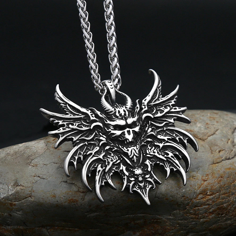 PENDRA Skullgoth Vintage Skull Pendant Necklace