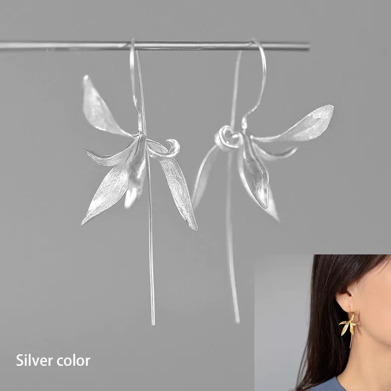 VENTFILLE Real 925 Sterling Silver Lace Heart Hollow Bow Screw Buckle Puncture Stud Earrings for Women Fine Jewelry Accessories