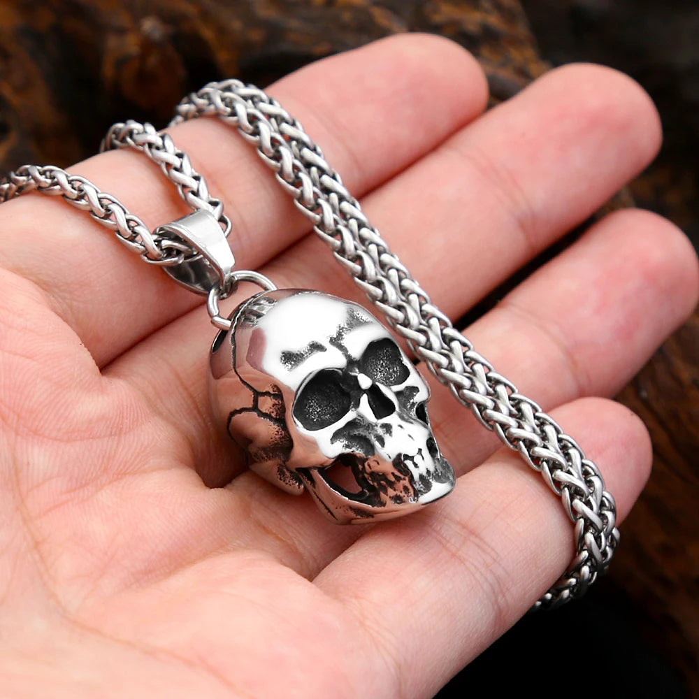 PENDRA Skull3D Punk 3D Skull Necklace