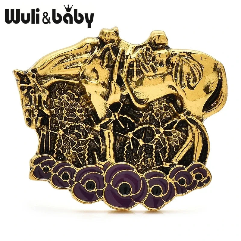 PENDRA Birdflora Bird and Flower Brooch